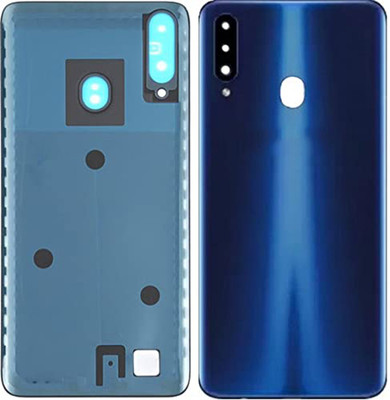 imbi Samsung Galaxy A20s (SM-A207F) Battery Door Wth Camera Glass Back Panel(Blue)