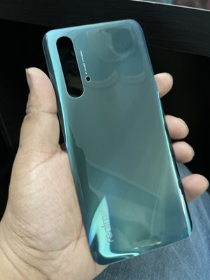 MAXOUT realme X3 (Blue) Glass Best Premium Quality Back Panel(Green)