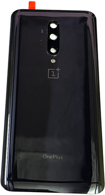 VRAVMO ONEPLUS 7T PRO (GLOSY BLACK) WITH CAMERA LENS GLASS Back Panel(BLACK)