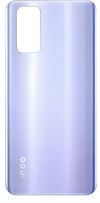 SRaccessories IQOO 3 (5G) Glass Back Panel(Silver)