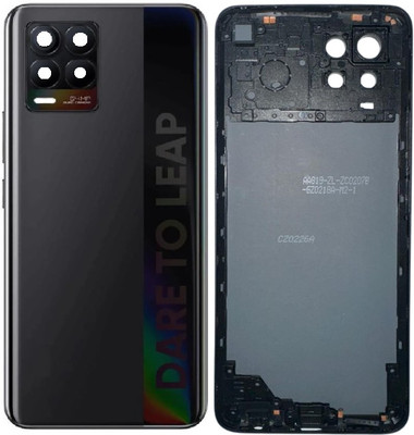 Sandreezz Realme 8 (with Proper Logo) (With Middle Ring & Side Volume Power Buttons) Full Panel(Cyber Black)