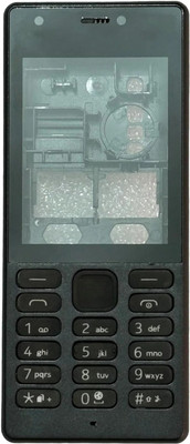 imbi Nokia 216 Dual SIM Front Back and Middle Body With Keypad Full Panel(Black)