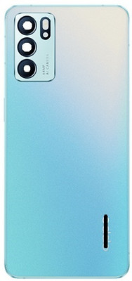 Kraze4blaze Oppo Reno 6 5G (With Proper Logo) Back Panel(Aurora Blue)