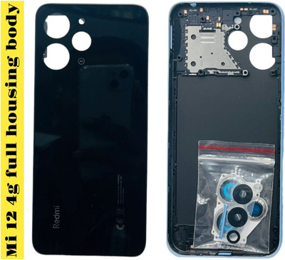 AL BAARI STORE Mi 12 4g full housing body Full Panel(Black)