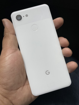 MAXOUT Google Pixel 3 ( With FingerPrint Sensor ) OG Glass Best Preimum Quality Back Panel(Clearly White)