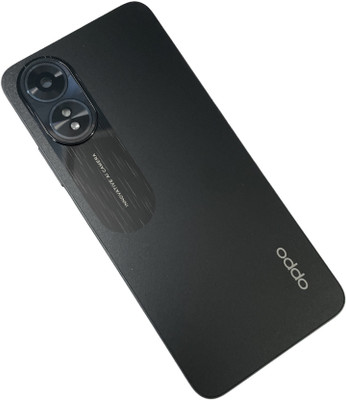 Unique4Ever OPPO A78 Middle Ring Camera Lens + Side Volume Power Buttons + Back Panel(Mist Black)
