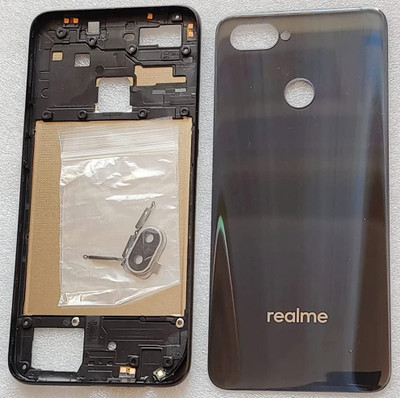 Unique4Ever realme 2 Pro With MIddle Ring Camera Lens & Side Volume Power Buttons Full Panel(Black)