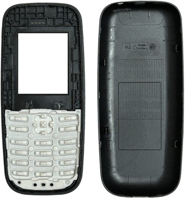 imbi Nokia 105 Dual SIM (2019) Front Back Body With Keypad Front & Back Panel(Black)