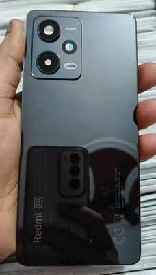 SPAREWARE REDMI Redmi Mi Note 12 Pro -Black (WITH CAMERA GLASS LENS) Back Panel(Black)
