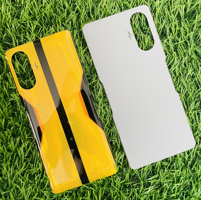 Unique4Ever POCO F3 GT (5G) Glass Back Panel(Yellow)