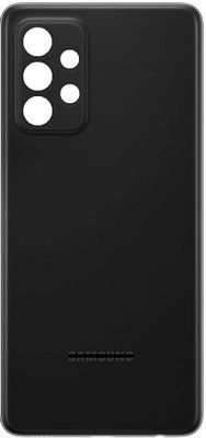 Sandreezz Samsung Galaxy A52 (with Proper Logo) Back Panel(Awesome Black)