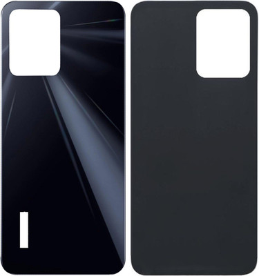 Unique4Ever Realme C35 (with Proper Brand Logo) Back Panel(Glowing Black)