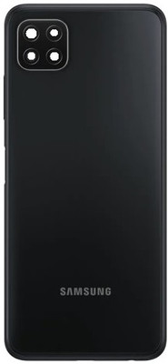 Sandreezz Samsung Galaxy A22 (5G) (Housing Body) (Side Keys with Middle Body) (with Proper Logo) Back Panel(Gray)