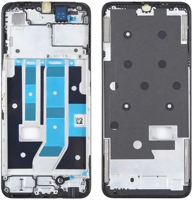 ROSKET Oppo A58 Front Housing LCD Frame Bezel Plate (Black) Front Panel(Black)