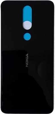 Tusail Nokia 5.1 Plus Replacement Back Glass, Back Panel(Night Black)