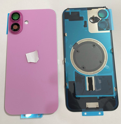 SPAREASP Iphone 16 Plus With Wireless Magnet and Camera Fitting Lens Back Panel(Pink)