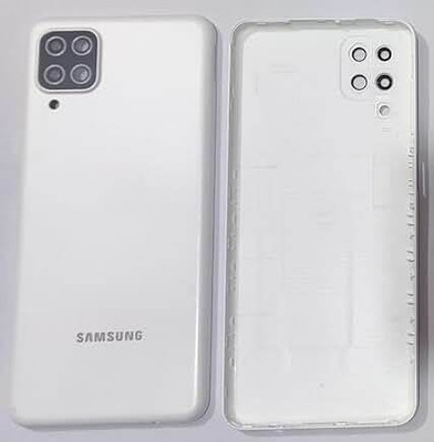 SPAREASP Samsung M12 (With proper Logo and Side keys) Back Panel(White)