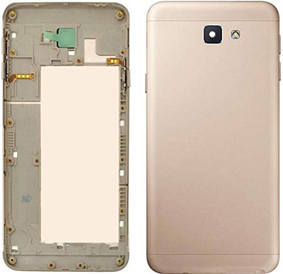 imbi Samsung Galaxy J5 Prime Mobile Phone Panel Power And Volume Button Camera Glass Back Panel(Gold)
