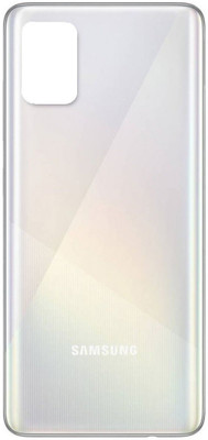 Sandreezz Samsung Galaxy A31 (with Proper Logo) Back Panel(Prism Crush White)