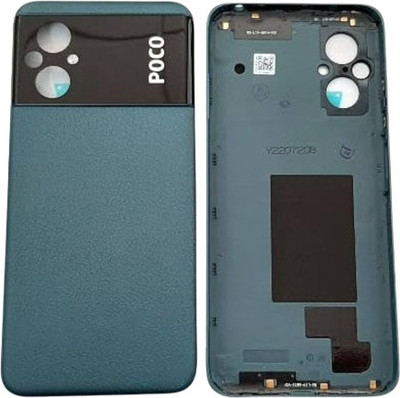 Sandreezz Xiaomi Poco M5 (with Proper Logo) (with Side Volume & Power Buttons) Back Panel(Icy Blue)