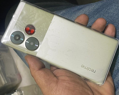 SRaccessories Realme GT 6T Back Panel(Silver)