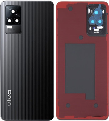 Unique4Ever Vivo Y73 ( with Camera Ring Lens ) OG Premium Quality Back Panel(Roman Black)