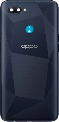HQP for Oppo A12 ( CPH2083, CPH2077 ) Battery Back Door Replacement [ With Volume and Power Key and Camera Glass ] Back Panel(Black)