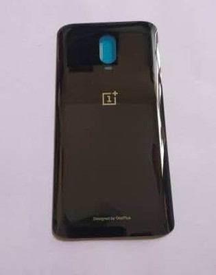 SPAREASP OnePlus 6T Black Back Panel(Black)