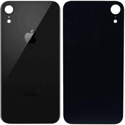 KezeMize Apple iPhone XR (Best Quality)(With Proper Logo)(Glass) Back Panel(Black)