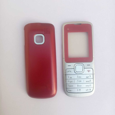 HS Enterprises NOKIA C1 C1 BODY FROUNT & BACK Front & Back Panel(RED)