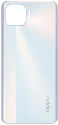 Sandreezz Oppo F17 Pro (with Proper Logo) Back Panel(Metallic White)