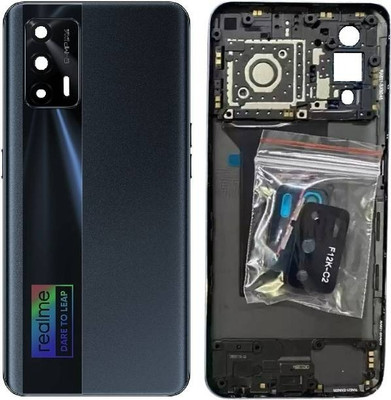 SRaccessories Realme X7 Max 5G (Housing Body) (Side Keys with Middle Body) Full Panel(Asteroid Black)