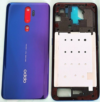 Sandreezz OPPO A5 2020 (Housing Body) (Side Keys with Middle Body) (with Proper Logo) Back Panel(Space Purple)