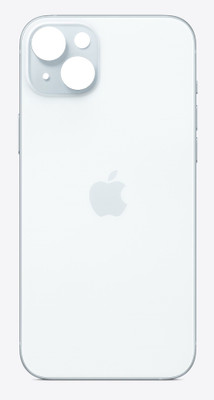 FLOUNDER APPLE IPHONE 15 PLUS GLASS WITH PROPER LOGO Back Panel(BLUE)