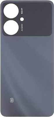 SPAREASP Redmi Poco M6 5g (With Proper Logo) Black Back Panel(Black)