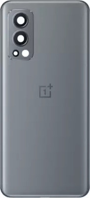 SRaccessories ONEPLUS Nord 2 Original (Glass) WITH CAMERA LENS Back Panel(Gray Sierra)