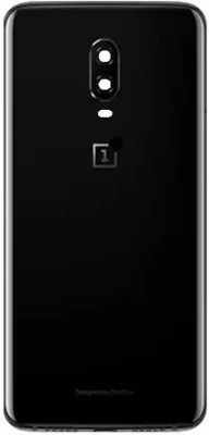 IMCase oneplus 6T Original (Glass) (with Proper Logo) Back Panel(Mirror Black)