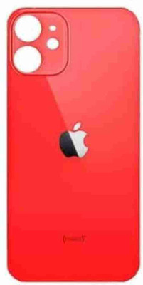 Kraze4blaze Apple IPhone 12 (With Proper Logo) Back Panel(Red)