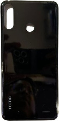 Sandreezz Tecno Spark 3 (KB7) (with Proper Logo) Back Panel(Black)