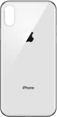 SRaccessories APPLE iPhone XS (Glass) Back Panel(Silver)