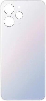 SPAREASP Xiaomi Redmi 12 4G (Glass) Silver Back Panel(Silver)