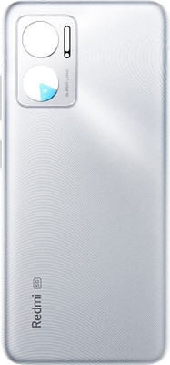 HQP for Xiaomi Redmi 11 Prime (5G) / Note 11E ( 22041219C ) - [ Brand LOGO & With Volume Key + Camera Lens Cover ] Battery Back Door Replacement Back Panel(Chrome Silver)