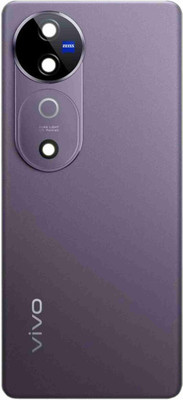 HNVIEW Vivo V40 back glass panel with camera lens compatible with logo Back Panel(PURPLE)
