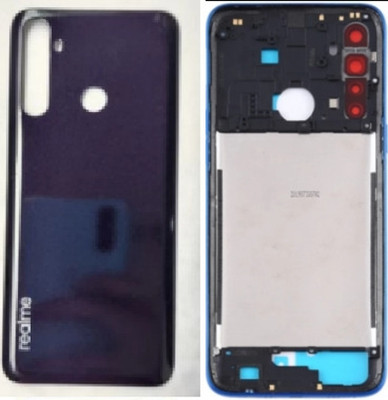 Zeflotecch Realme Realme 5 - Purple(Ring With Panel) Back Panel(PURPLE)