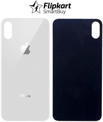 Flipkart SmartBuy Apple iPhone XS Premium Quality (Glass) Back Panel(Silver)