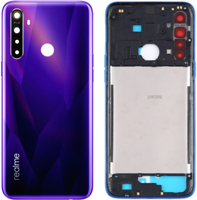 Sandreezz Realme 5 (with Proper Logo) (With Middle Ring & Side Volume Power Buttons) Full Panel(Crystal Purple)