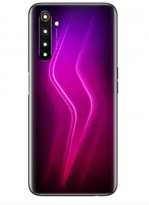 imbi Realme 6 Pro Panel With Volume Button, Camera Glass Full Panel(Red)