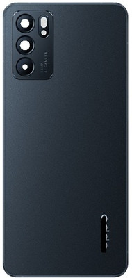 Kraze4blaze Oppo Reno 6 5G (With Proper Logo) Back Panel(Stellar Black)