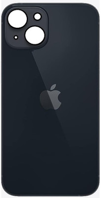 FLOUNDER APPLE IPHONE 15 PLUS GLASS WITH PROPER LOGO Back Panel(BLACK)