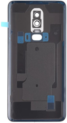 Kraze4blaze OnePlus 6 (Glass)(With Camera Lens)(With Proper Logo) Back Panel(Midnight Black)